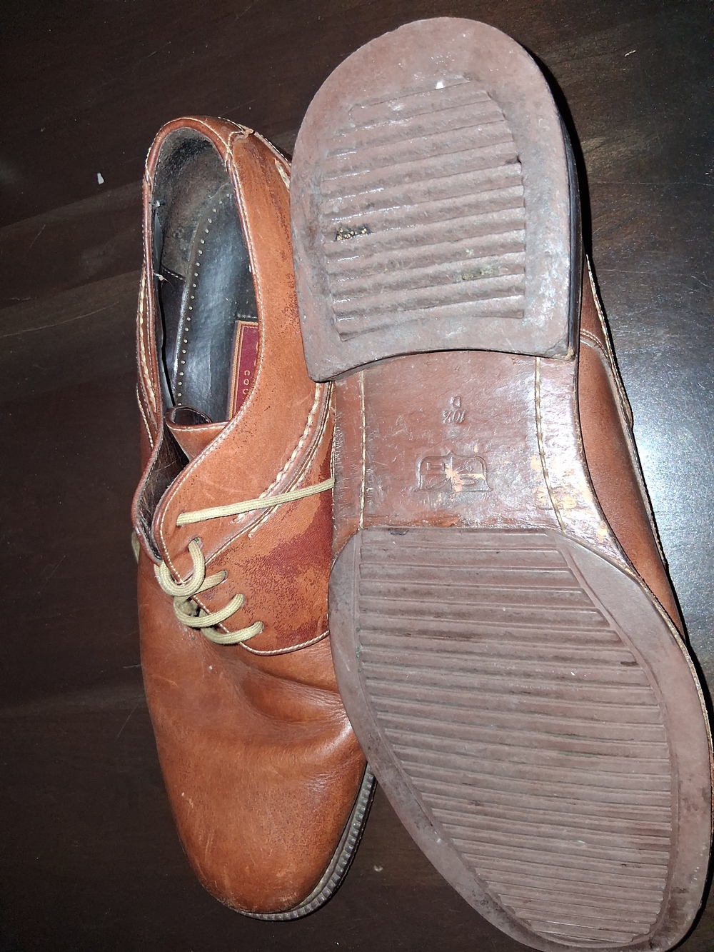 Cole Haan Brown Leather Derby Shoes